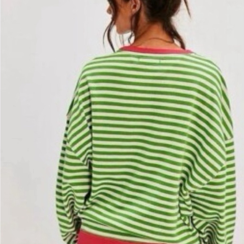 Free People Gorgeous Oversized Terry Sweatshirt ❤️ NWOT - Picture 9 of 11